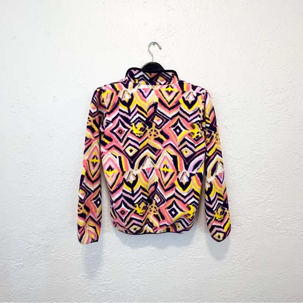 Patagonia Synchilla T-Snap Fleece Pullover Raven Tapestry Purple Girls XXL 16/18 - Picture 7 of 7